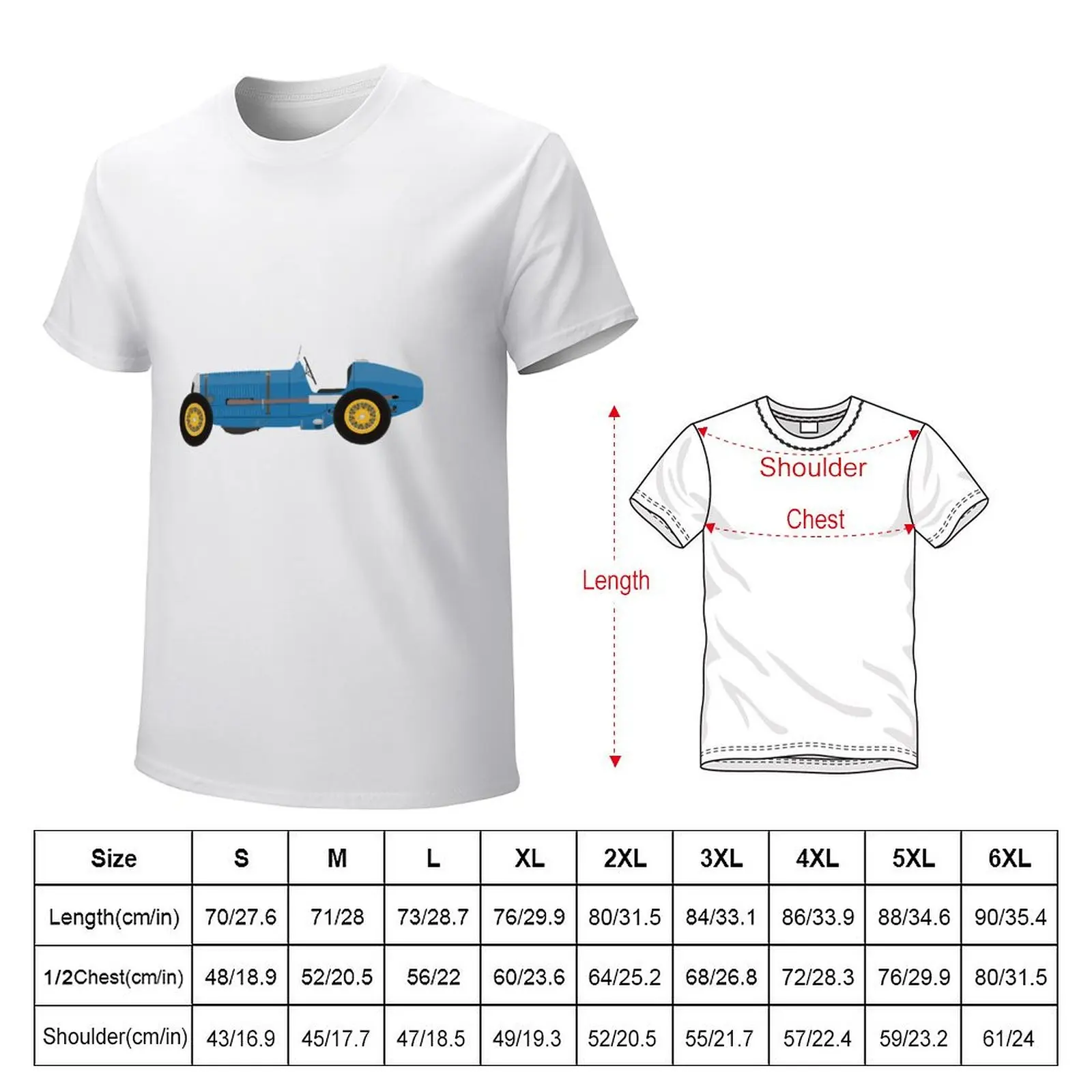 ERA R5B (Blue & Yellow) Racing Car T-shirt sublime sports fans plus size tops designer t shirt men