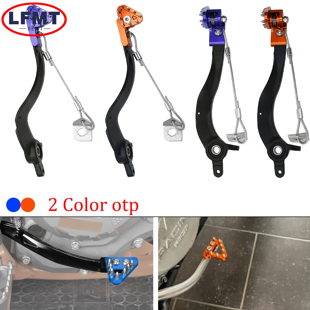 

For KTM EXC EXC-F SX SXF XC XCF XCW XCF For Husqvarna TC TE FC FE 125-500 Motocross CNC Brake Pedal Arm Foot brake lever Brake