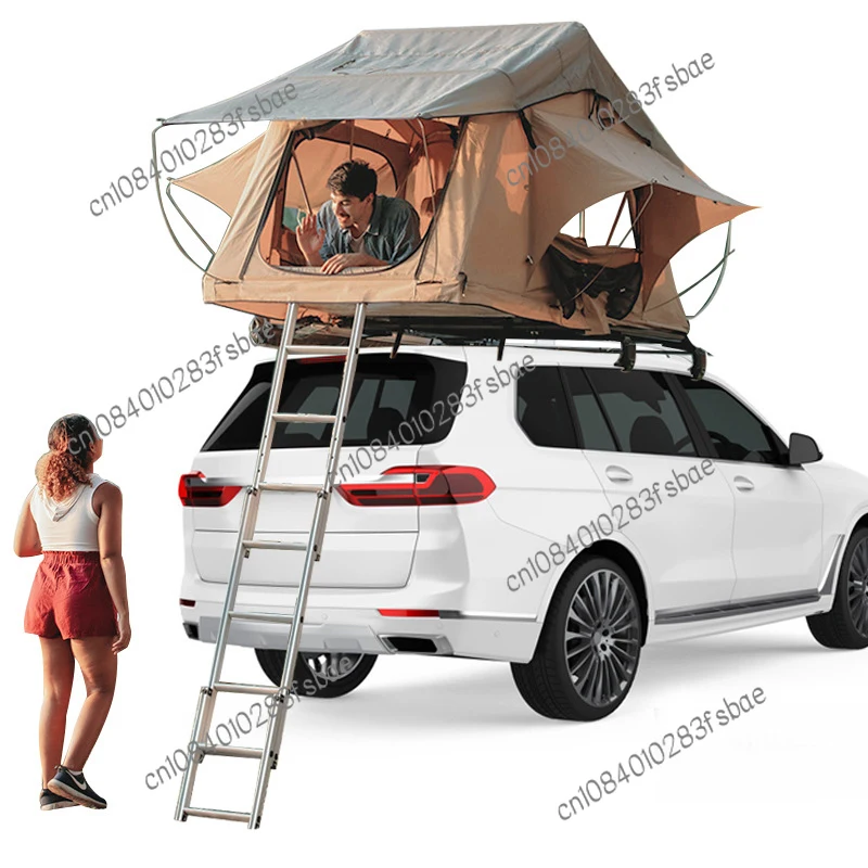 Soft Top Short Car Tent 1.4m/1.6m Roof Car Tent Sun and Rainproof Aluminum Alloy Frame Roof Top Tent