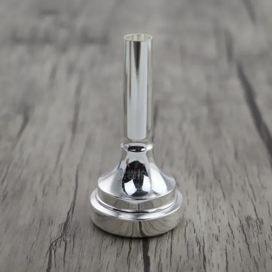 

Premium Silver-Plated Tenor Trombone Mouthpiece Professional Brass Instrument Accessories for Concert Band Student Beginners