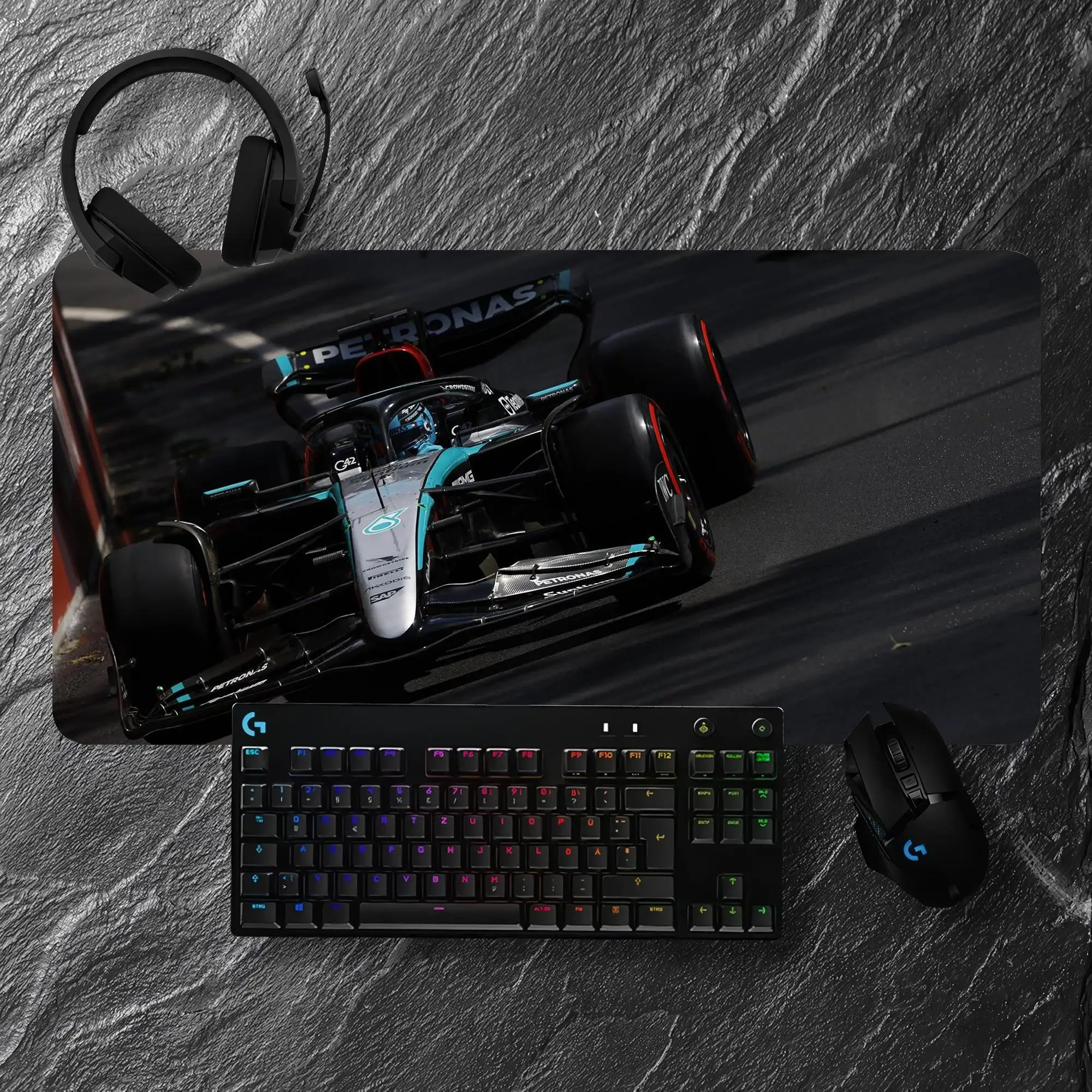 AMGS Formulas 1 F1 Mouse Pads Non-slip Lockedge Office Student Gaming Accessories Thicken Large Writing Pad Cushion Keyboard Mat