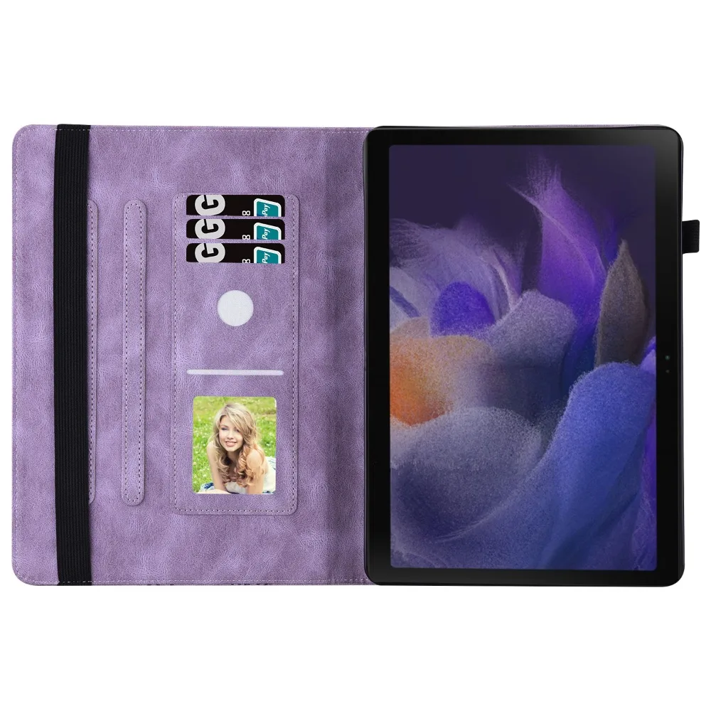 Tablet Case for Samsung Galaxy Tab A9 Plus 11 Inch 2023 Flip Cover Book Style PU Leather Card Butterfly Embossed Funda SM-X216B