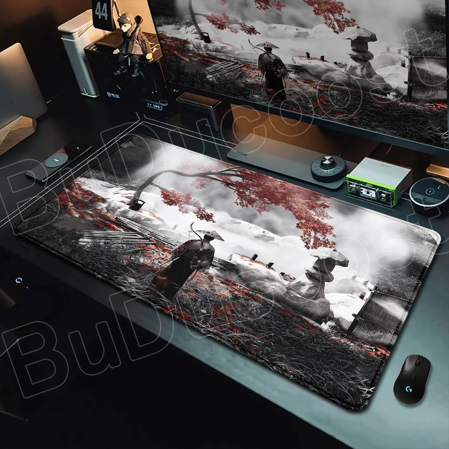 

Cool Mouse Pad Ghost of Tsushima Desk Mouse Pad HD Printing Desk Pad Extended Gaming Keyboard Mats Large Game Mousepad 900x400mm