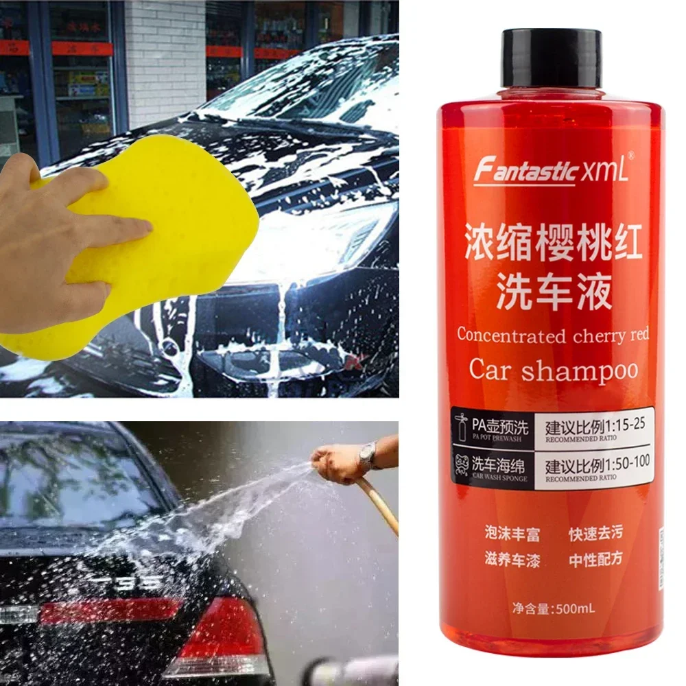 1:100 Pink Foaming Car Wash Shampoo Soap Works With Foam Cannons Foam Guns or Bucket Washes Automotive shampoo Cleaning Tools