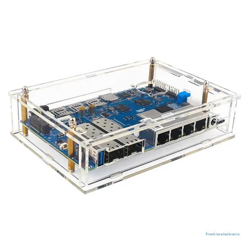 For Banana Acrylic Case Transparency Cover Cooling Case for Banana Development Board Cover Enclosure DropShipping