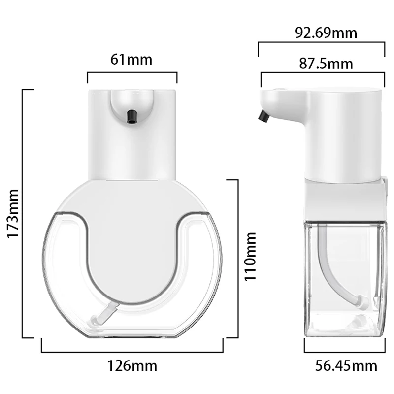 Smart Foam Soap Dispenser USB Charging Touchless Hand Washer Automatic Induction Sensor 8000mAh Foam Hand Washer For Home