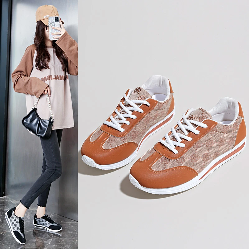 

Women's Autumn New Classic Cross Strap Designer Anti Slip Flat Athletic Shoes for Daily Leisure Outdoor Play Women's Shoes 2024