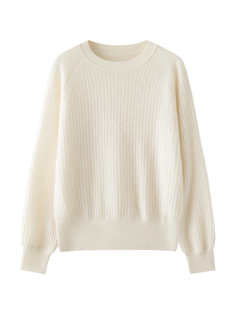 Frauen 100% Kaschmir Pullover Dicke Kaschmir Stricken Oansatz Langarm Pullover Herbst Winter Hohe Qualität Weibliche Strickwaren Tops