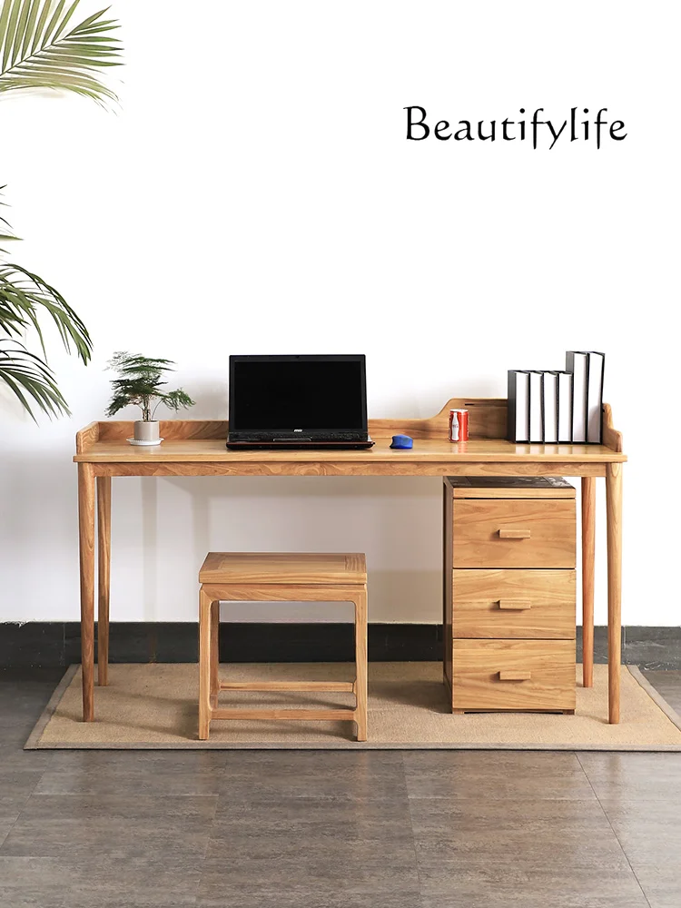 

Nordic Style Solid Wood Desk Household Minimalist Writing Desk