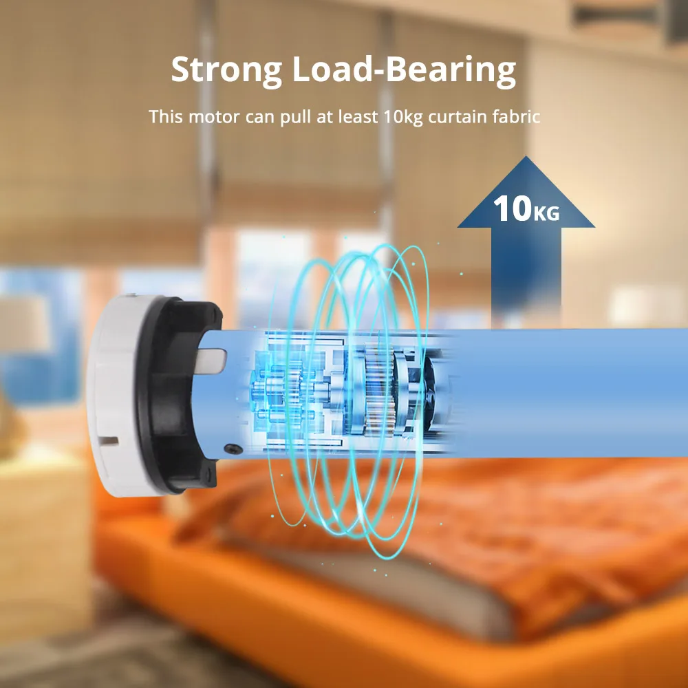Zemismart 2N Roller Shade Blinds Motor WiFi Electric Curtain Motor for 38mm Tube Work with Tuya Alexa Google Home Voice Control
