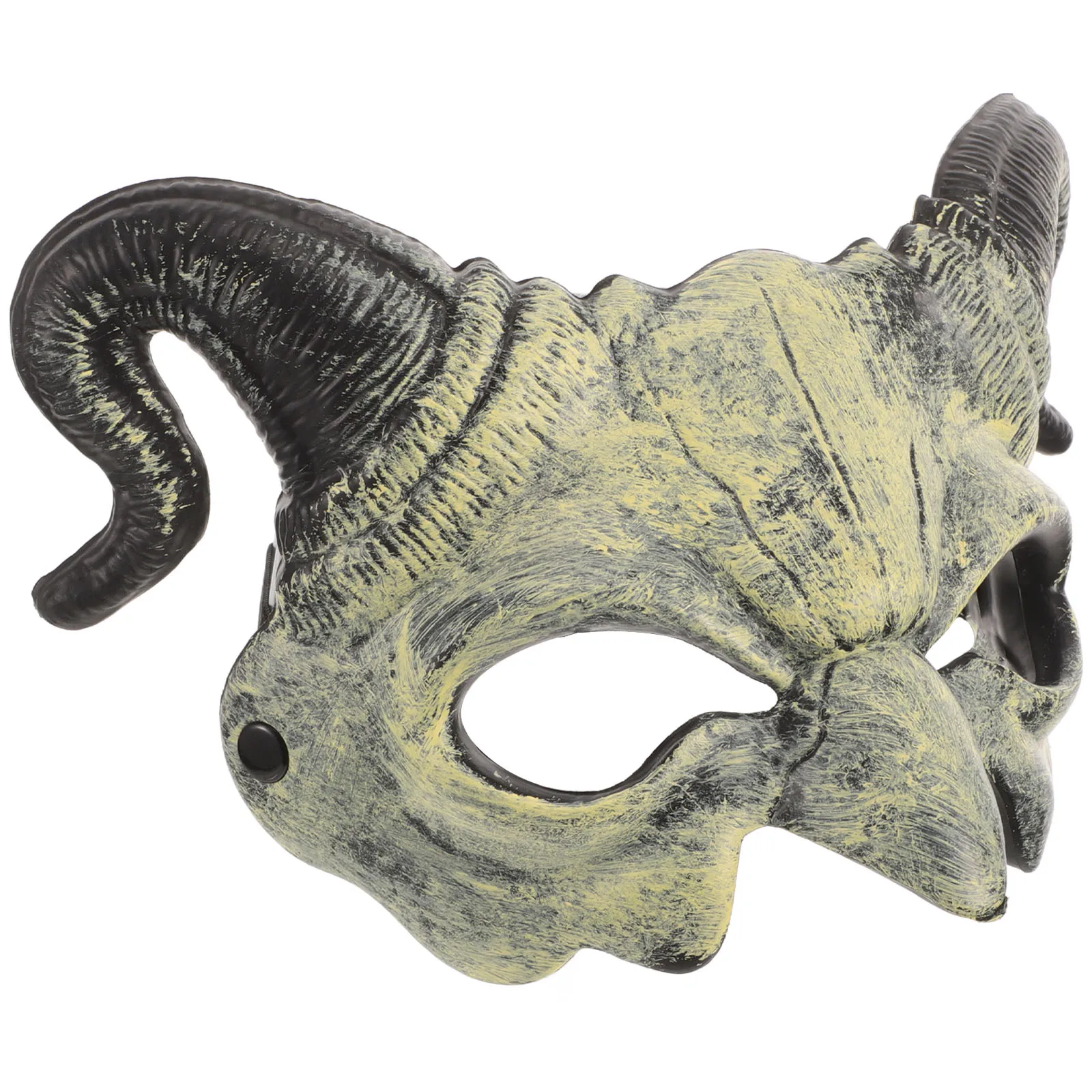 

Sheep Horn Demon Mask Face Goat Horror Half Halloween Masks for Men Monster Scary Ghost Costumes Novelty Party Props Toys