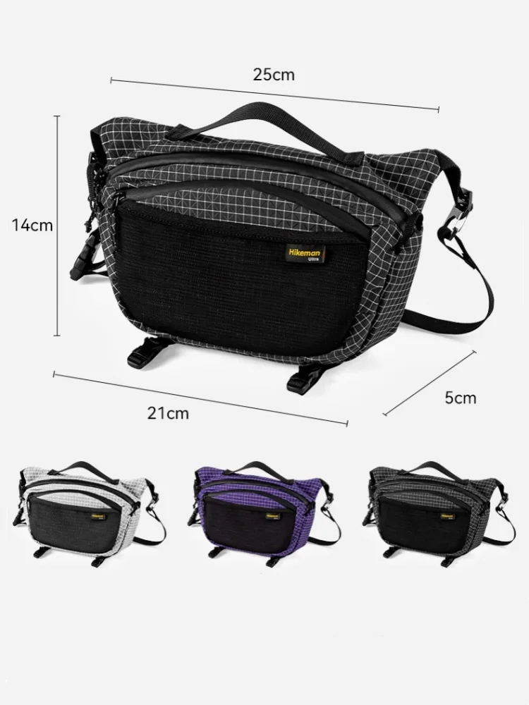 

HIKEMAN 144G Ultralight Dyneema Multi-Wear Outdoor Chest Pack | Waterproof Waist Bag for Hiker