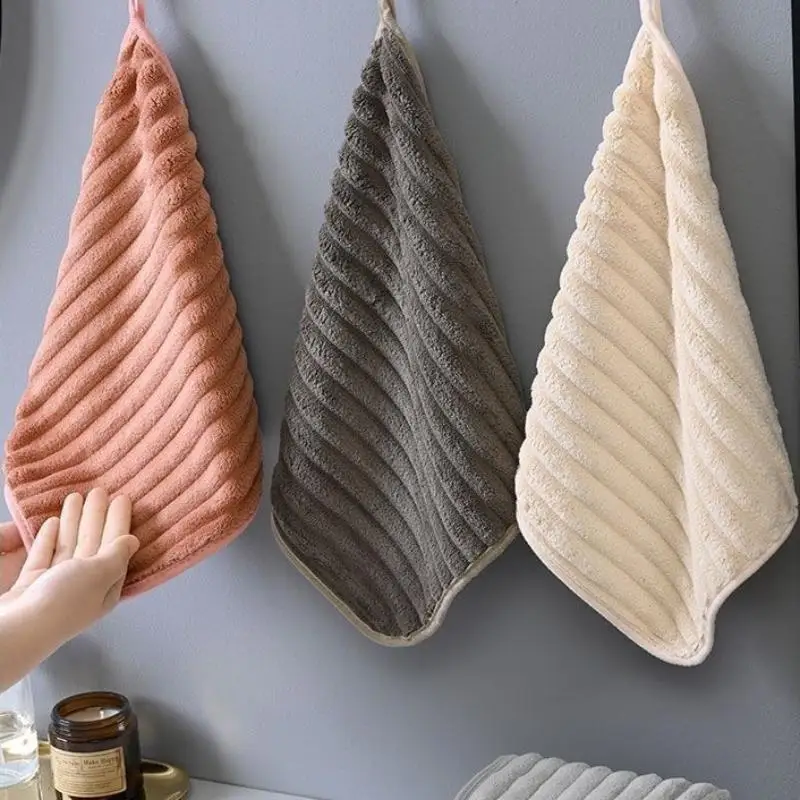 Juego de 5 toallas de mano suaves y súper absorbentes, paños de secado rápido de 11,8x11,8 pulgadas para el hogar y las necesidades diarias