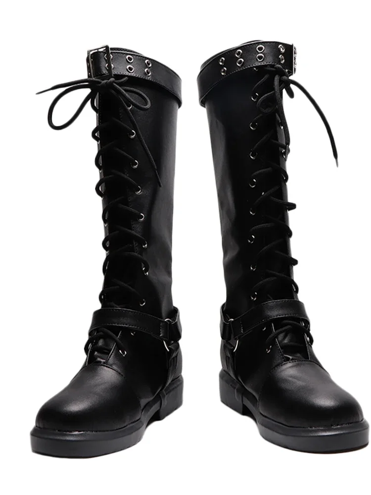 Gioco Anime Stivali Cosplay Persona 5 Futaba Sakura Scarpe Halloween Aksesori Dibuat Sesuai Pesanan