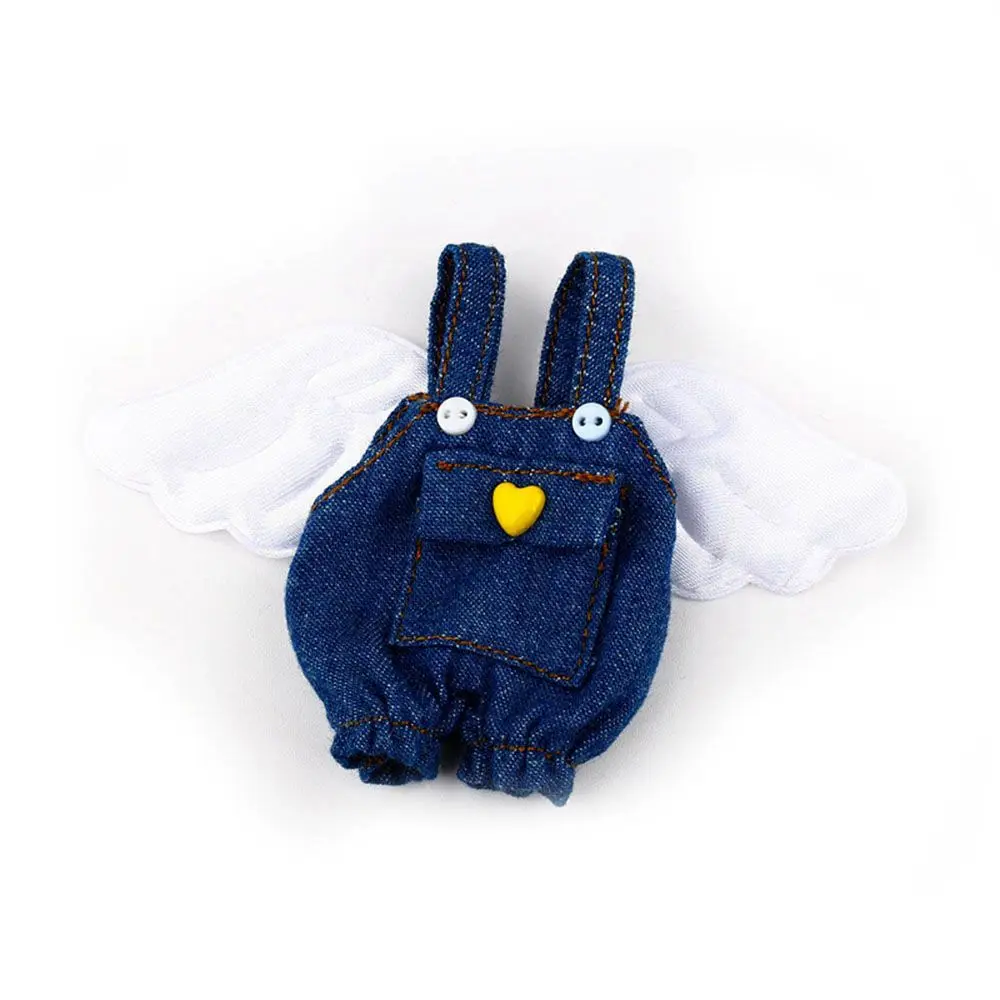 Obitsu11 Kleidung Hosenträger Hosen Nette Engel Flügel Overalls Mode Denim Overall Für 1/11 OB11 Puppen Zubehör Geschenk Spielzeug