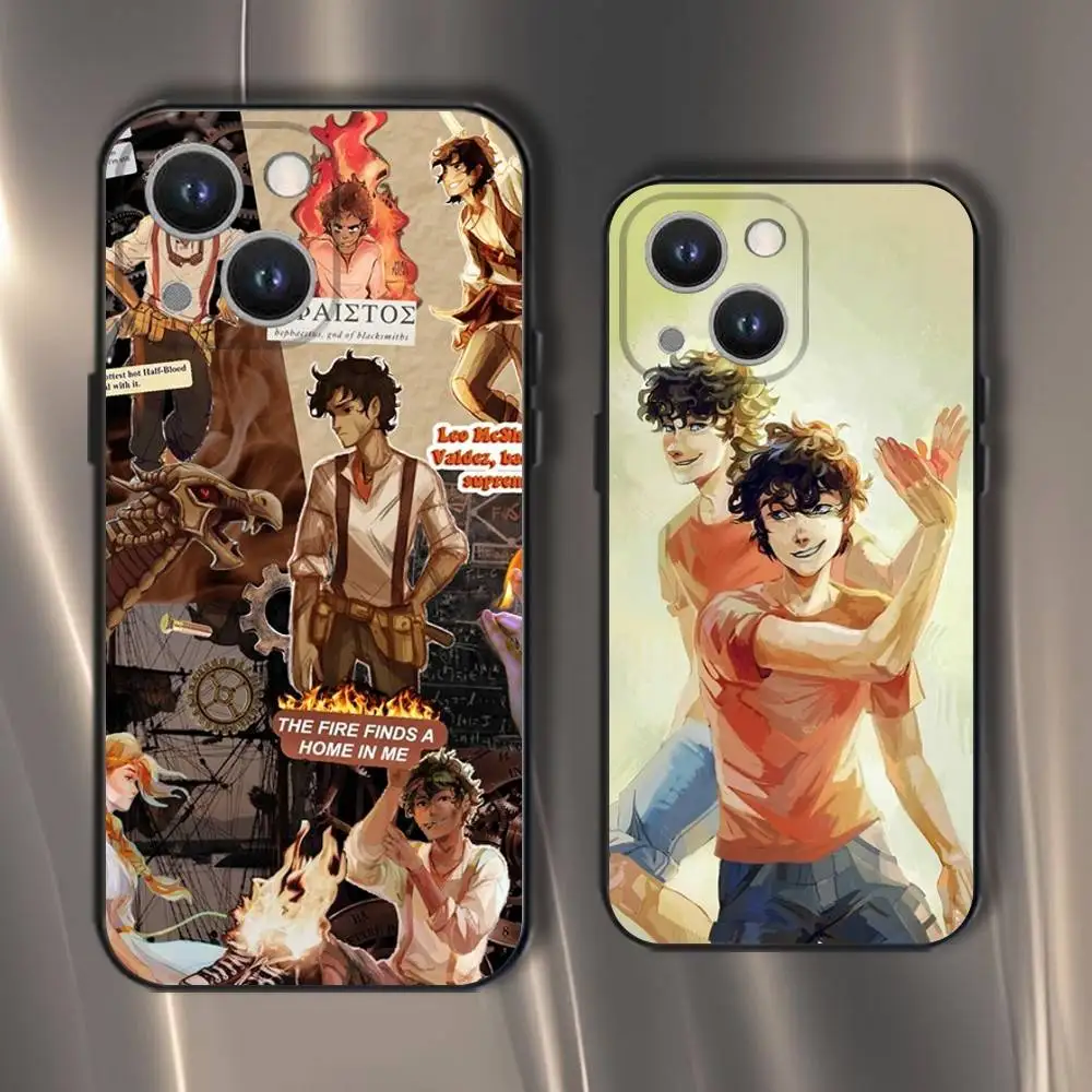 

Cartoon Movie P-Percy Jackson Phone Case For iPhone 16,15,14,13,12,11,Pro,XS,Max,XR,Plus,E,SE4,Mini Black Soft Cover