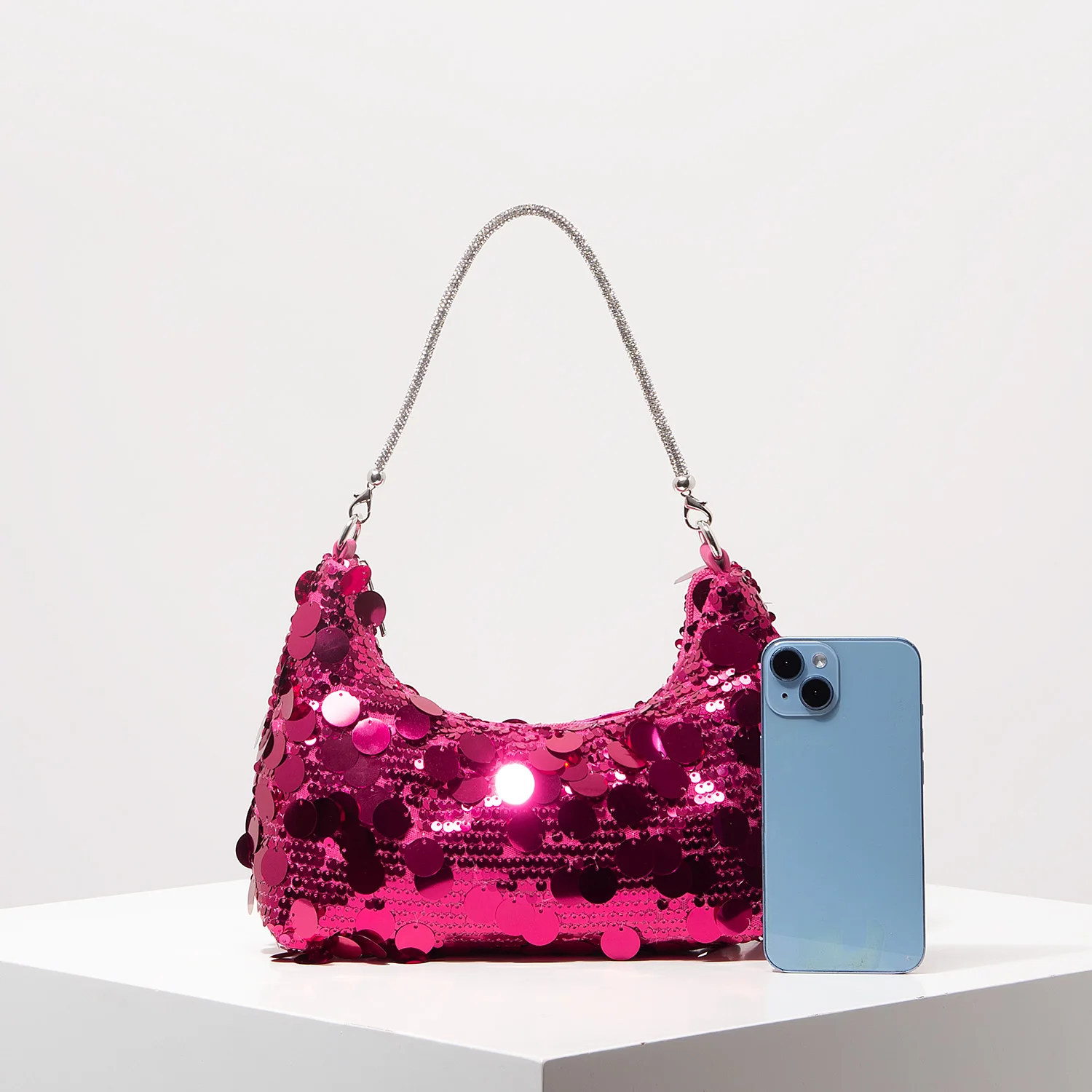 Tas Payet Mewah, Tas Bahu Konser, Gaun Tas Sepak Bola untuk Wanita, Tas untuk Wanita Elegan, Barang Pernikahan, Tas Pesta (Pola Acak)