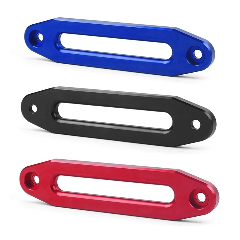 10 Inch 12000 DBS Winch Rope Guide Hawse Aluminum Fairlead For Off Road 4WD Rope Silver Rope Guide Wire Guide