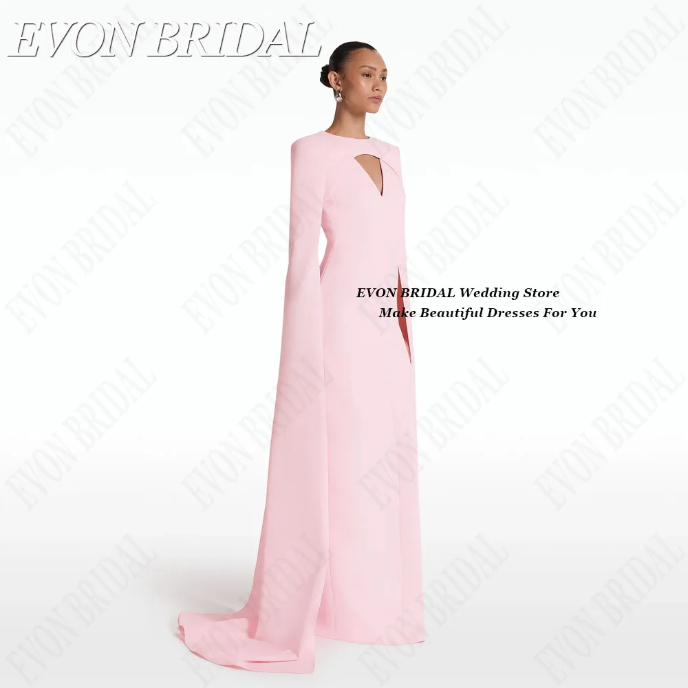 EVON BRIDAL Pink Satin Evening Dress 2024 Mermaid Formal Occasion Dresses Sexy Women vestidos de fiestas elegantes de noche