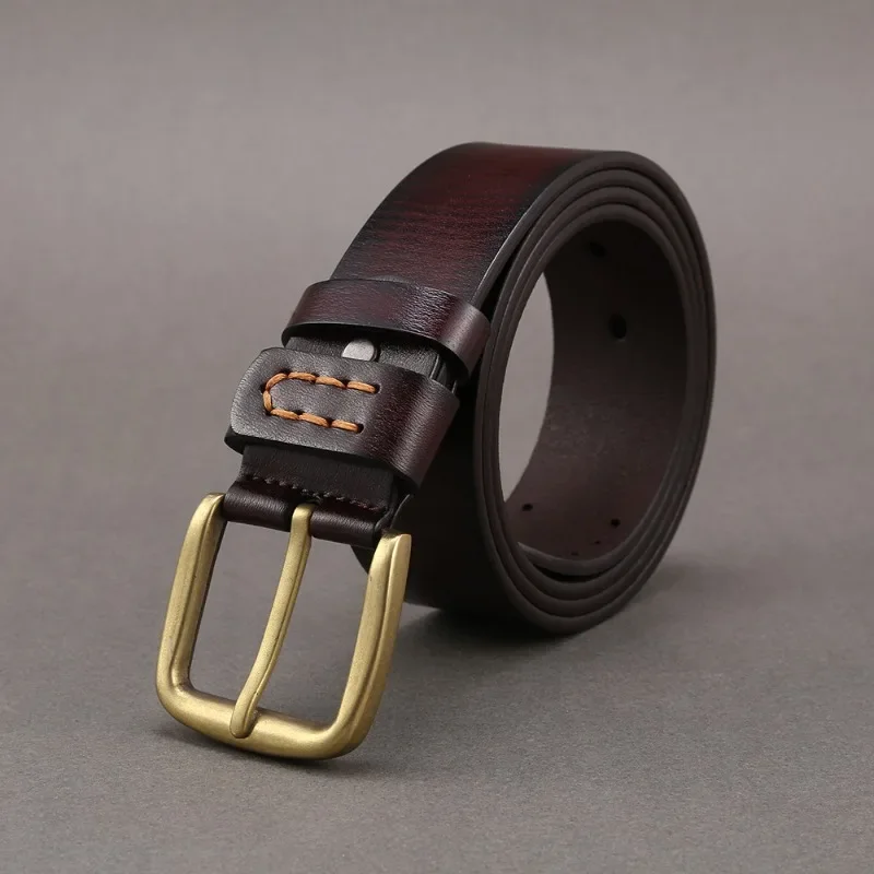 Men's Simple Needle Buckle PU Belt Fashion Versatile Personalized Belt Alloy Buckle Pant Pocket