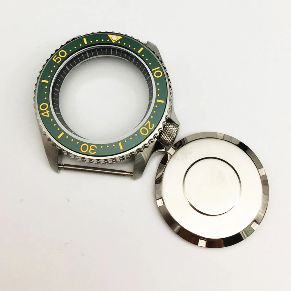 

42MM abalone case NH35A/36 machine heart modified accessories watch shell sapphire ceramic ring