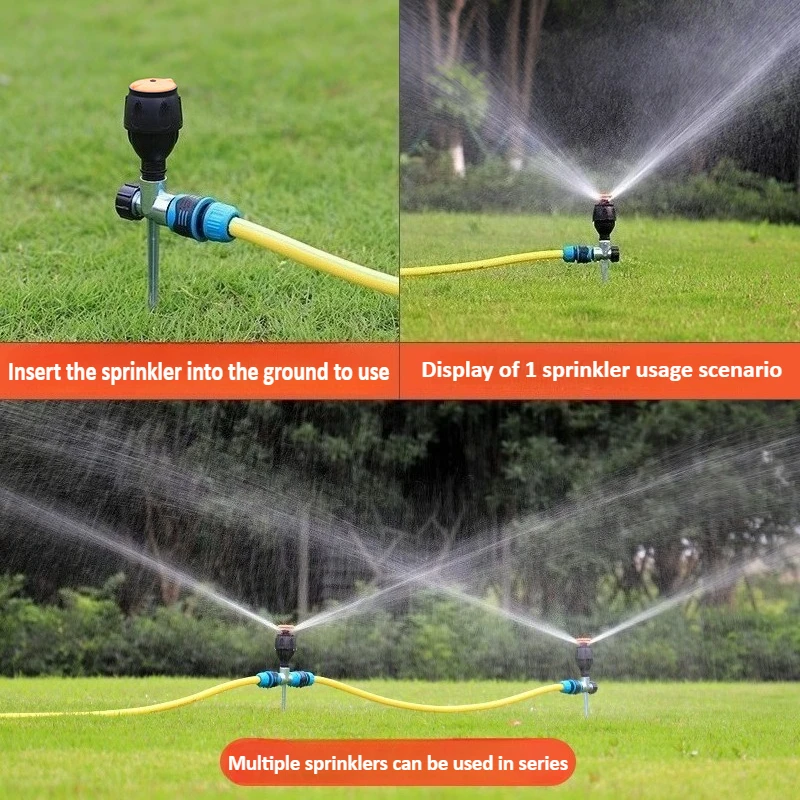 رشاش أوتوماتيكي يدور 360 درجة لمناظر الطبيعية في الحديقة والري الزراعي ورش تغطية مساحة كبيرة