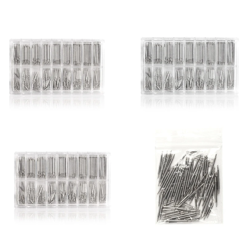 108/144/270/360 قطعة ساعة ربط دبابيس مجموعة الإزالة حزام الساعات الربيع بار أداة مجموعة 8 مللي متر-25 مللي متر ل Smartwatch حزام