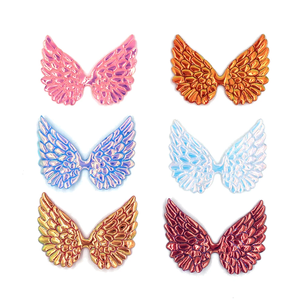 

60 Pcs Headband Patches DIY Material Clothing Child Girls Hair Fairy Accessories Golden Yellow Purple