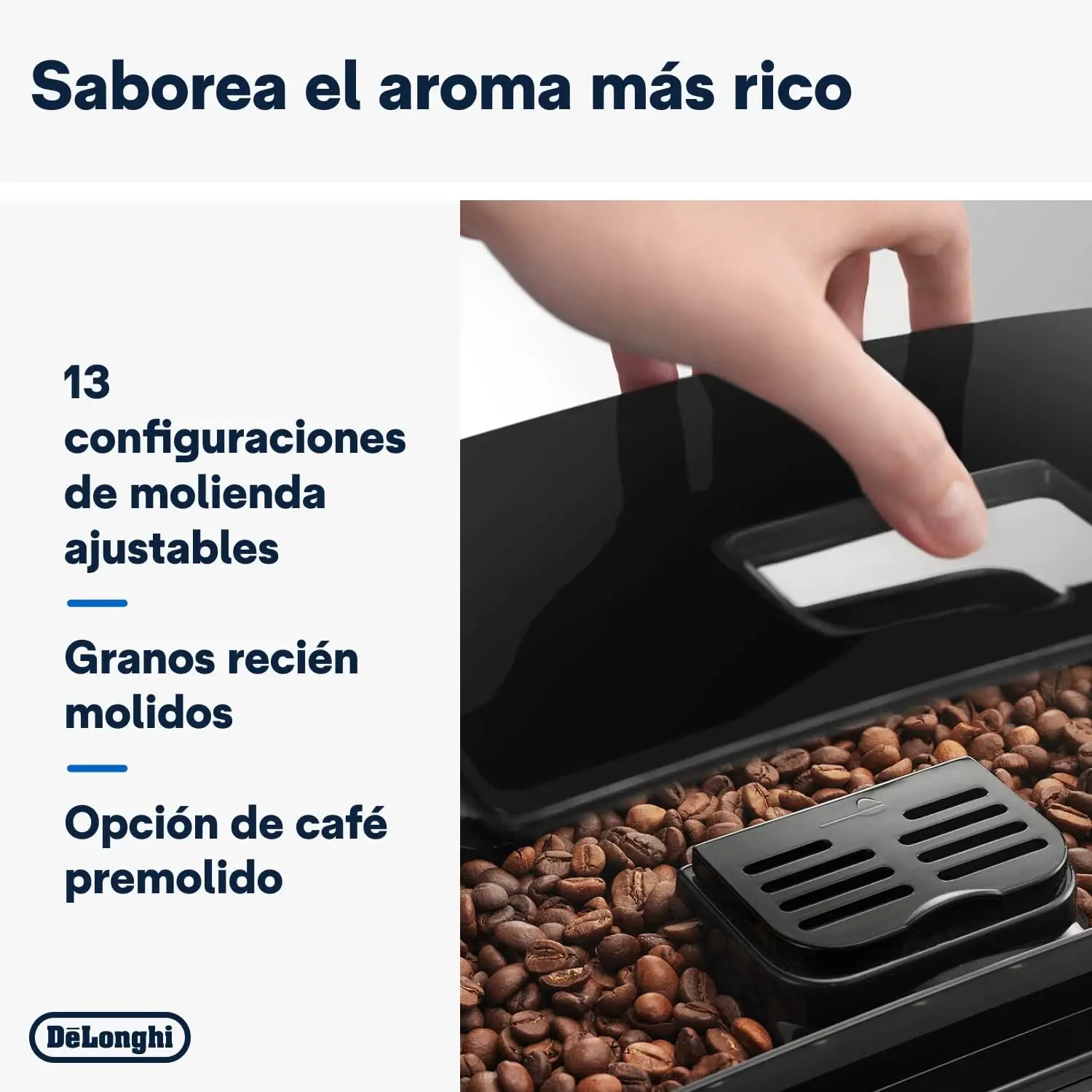 Cafetera Superautomática con Boquilla para Leche, Cafetera Espresso,Grano a la Taza con 2 Recetas One-Touch,1450W, Negro