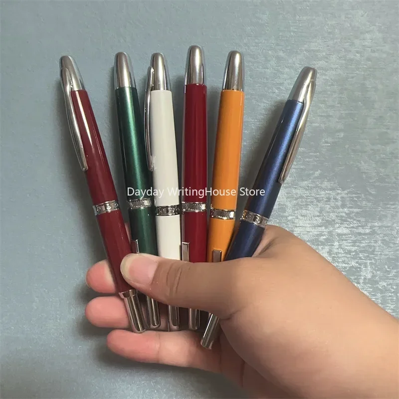 

MAJOHN A1 Limited Color Press Fountain Pen Retractable Extra Fine Nib Metal Red With Clip / No Clip Converter For Writing Gift