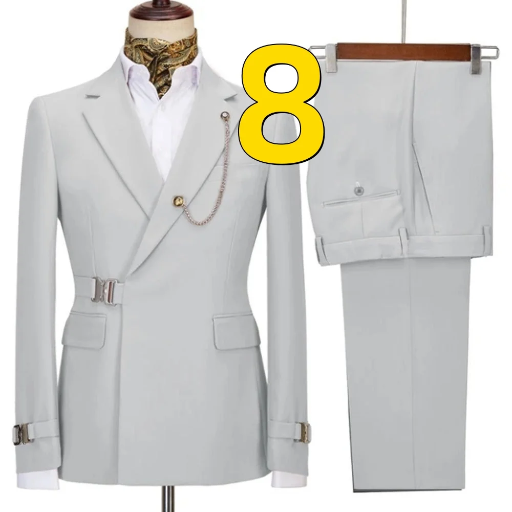 

M11187 Business casual European and American suits for men two piece suits for groom