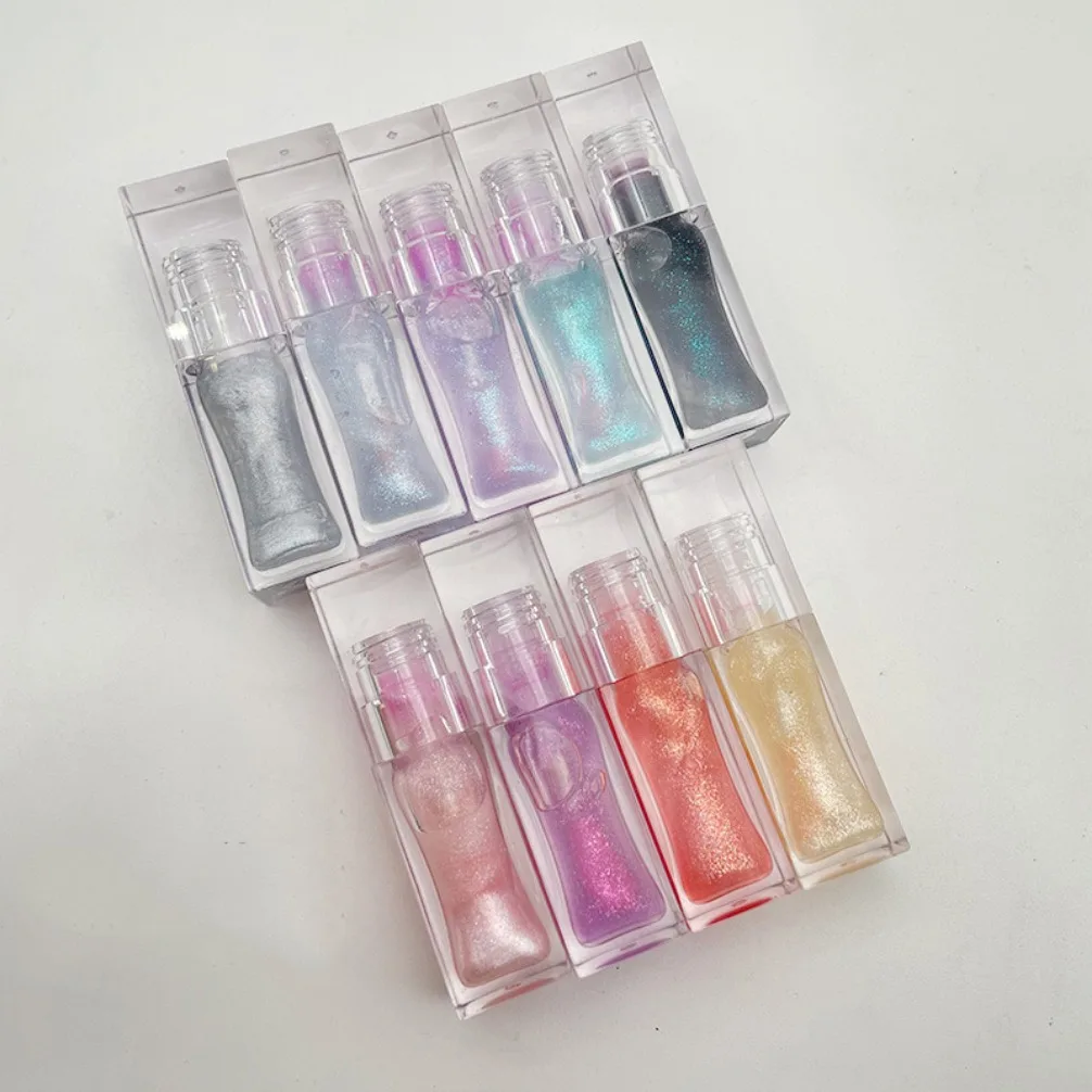 カスタムロゴプライベートラベル温度変化カラーリップオイル（パールグロス配合、ヴィーガン、保湿、プランピング、メイクアップ、卸売）