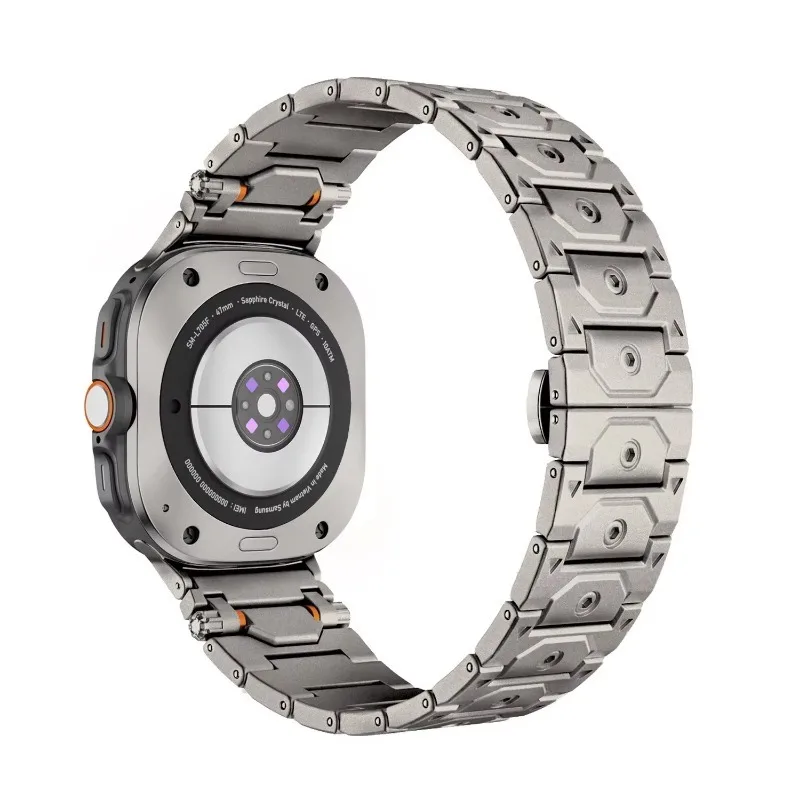 Роскошный титановый металлический ремешок для Samsung Galaxy Watch Ultra 47 мм, деловой браслет без зазоров, ремешок для часов Galaxy Watch 8 Ultra correa