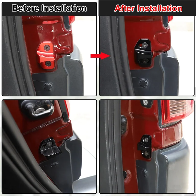 مشبك قفل الباب الخلفي لتويوتا FJ كروزر 2007-2021 مزلاج الباب الخلفي وقف الوفير قفل الباب الخلفي مشبك خارجي