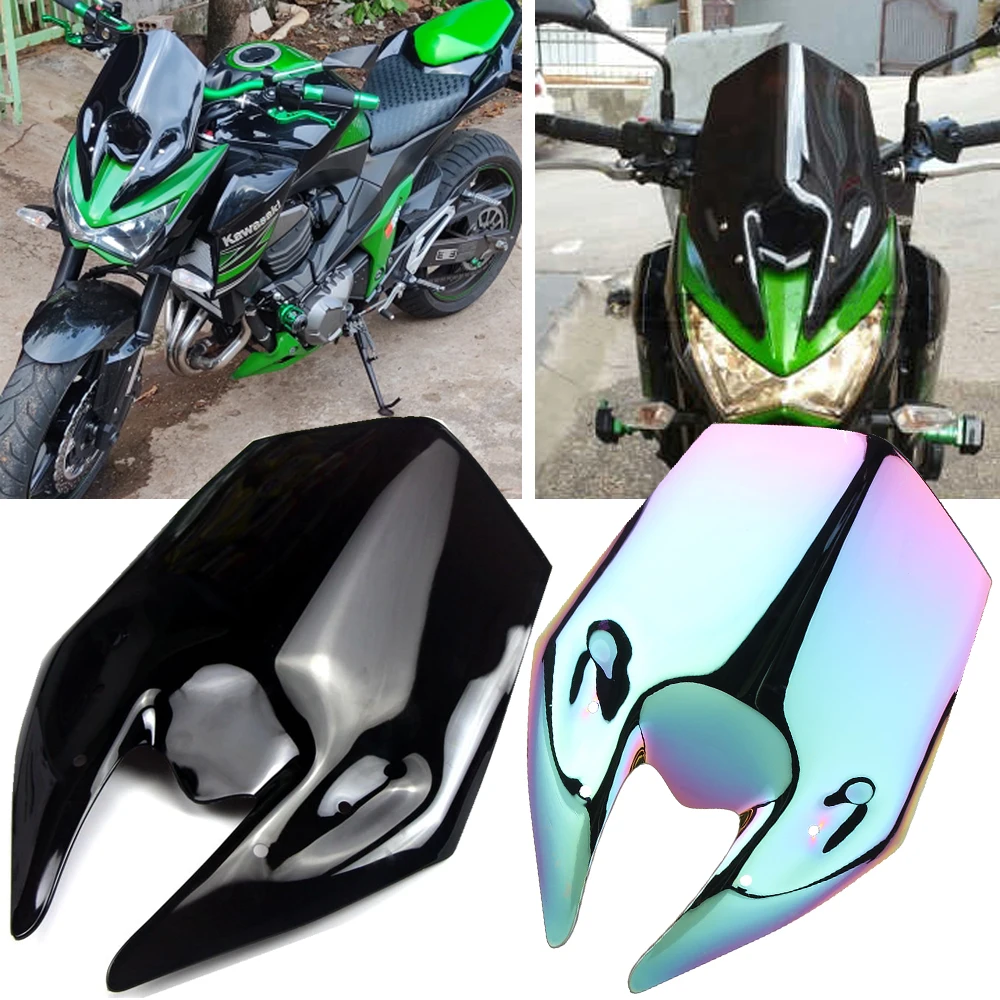 Motorcycle Accessories Z800 Windshield Windscreen Wind Deflector For Kawasaki Z 800 2022 2021 2020 2019 2018 2017 2016 15 14 13