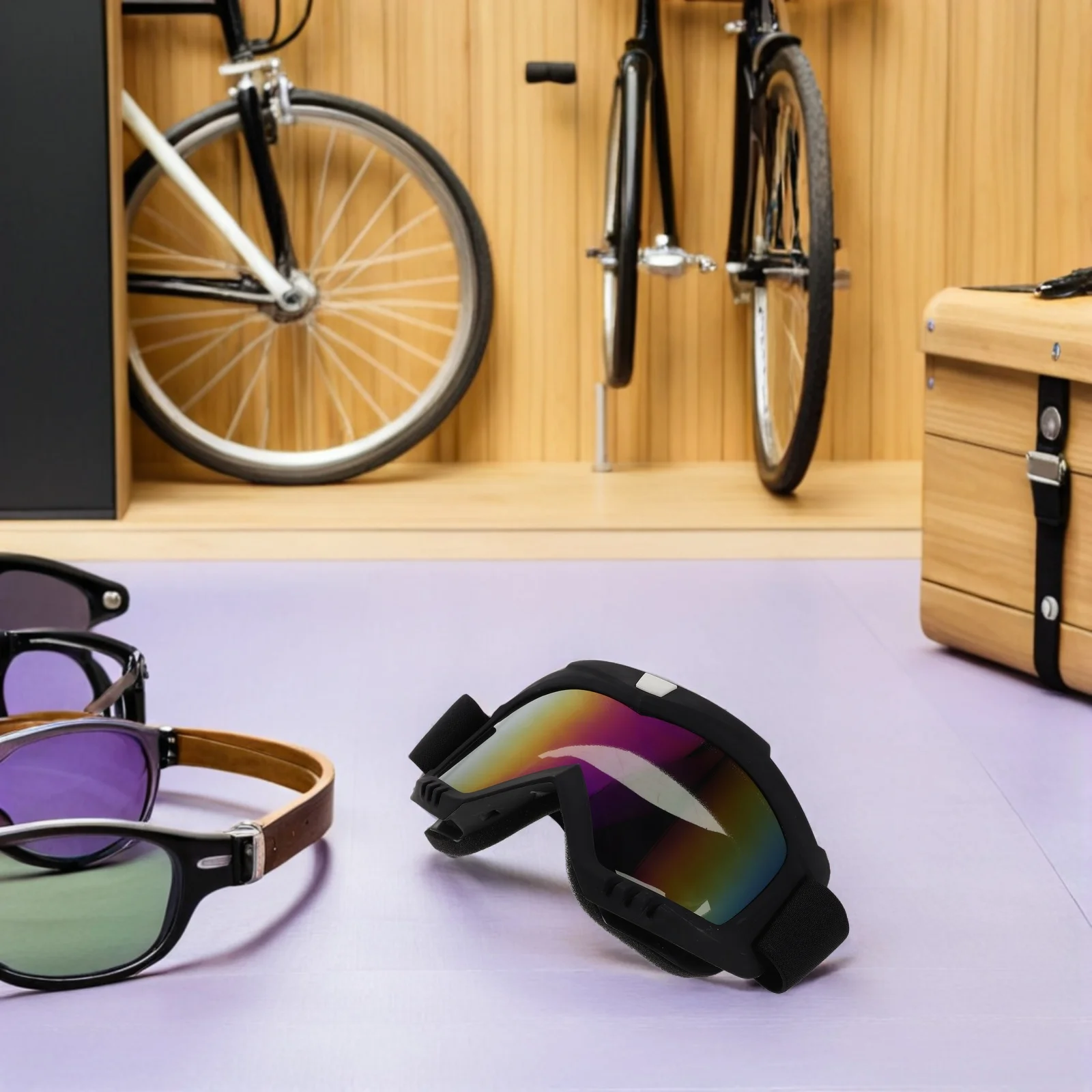 

2Pcs Windproof Motocross Goggles Atv Motorcycle Riding Glasses Uv Protection Dirtproof Outdoor Bike Sunglasses Men Cycling