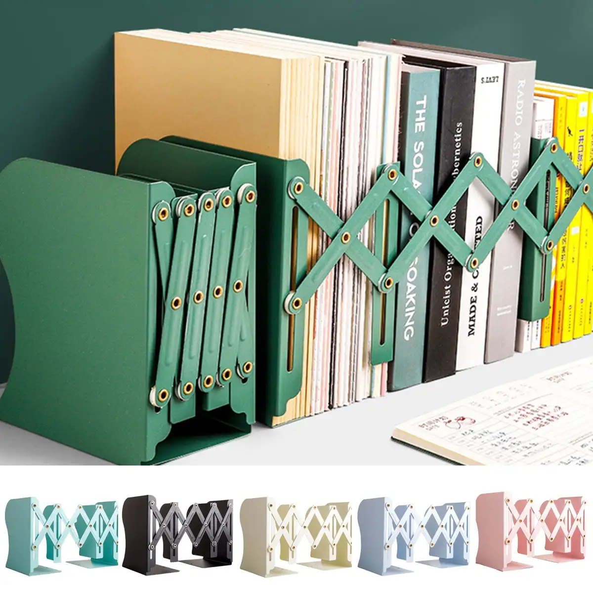 

Space-saving File Sorter Organizer, Magazine Holder Rack, Desktop Wire Book Stand for Mail, Paper, Document, Folder