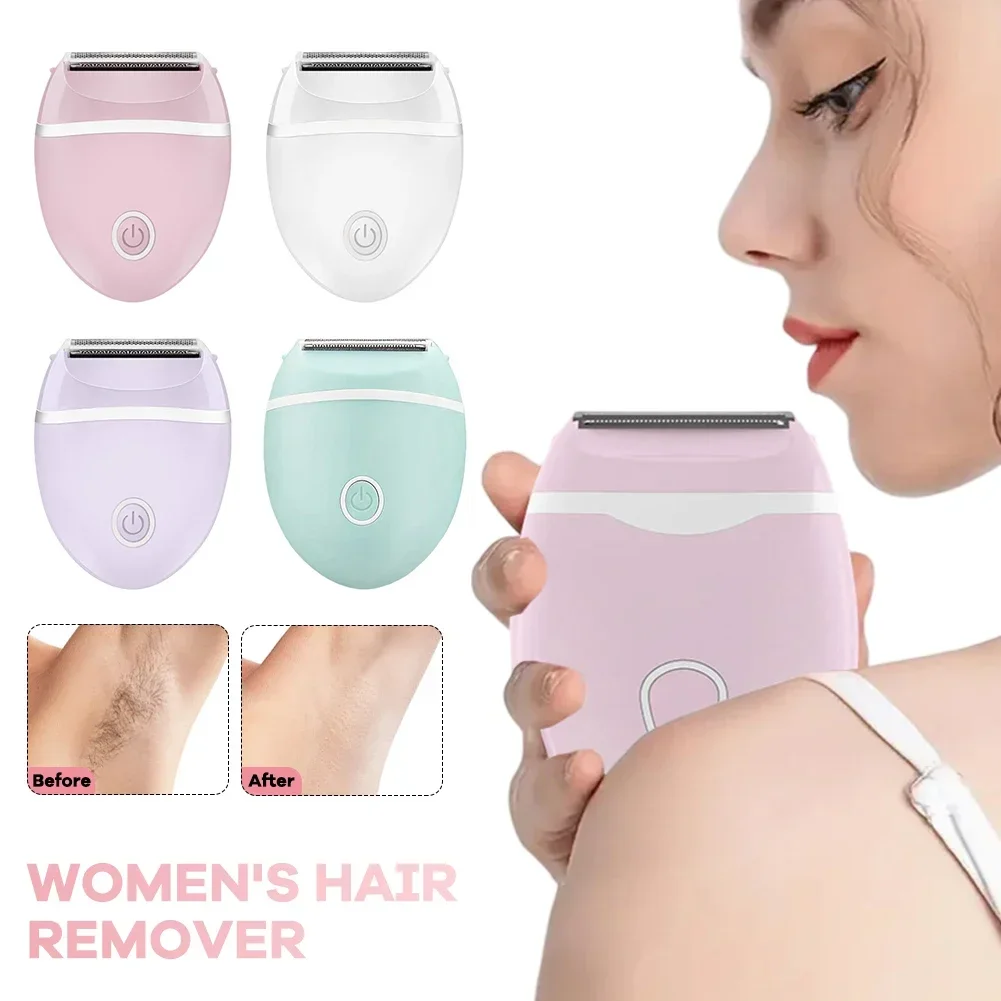 Electric Shaver Epilator For Women Hair Removal For Womens Bikini Legs Underarm Public Hairs Portable Trimmer With Detachable