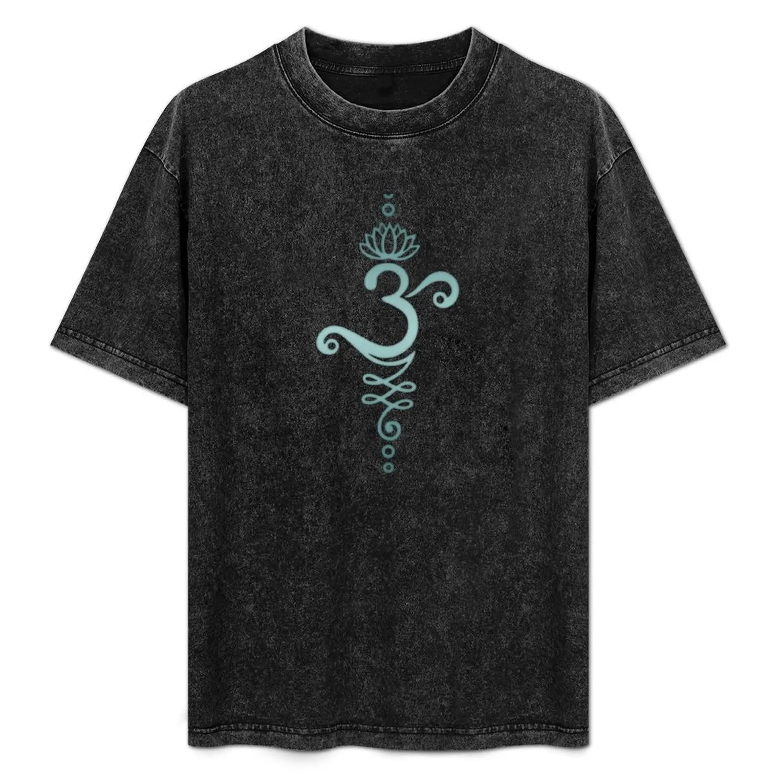 Om, Mantra, Lotus flower, Unalome, Yoga Symbol, Buddhism T-Shirt oversized sublime boys animal print mens funny t shirts