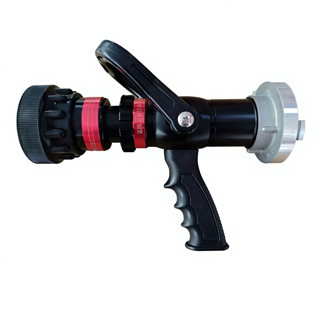 Hong'an High Quality DN50 German Type Coupling 3-Gear Adjustable Multi Function Fire Nozzle for Firefighting Rescue