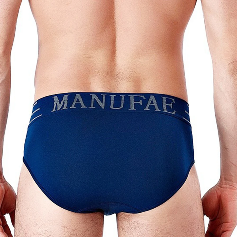 حار جديد أزياء الملابس الداخلية الرجال البوليستر العادية بلون ملخصات الأزياء الكلاسيكية متوسطة القوة 1 قطعة التنفس #3