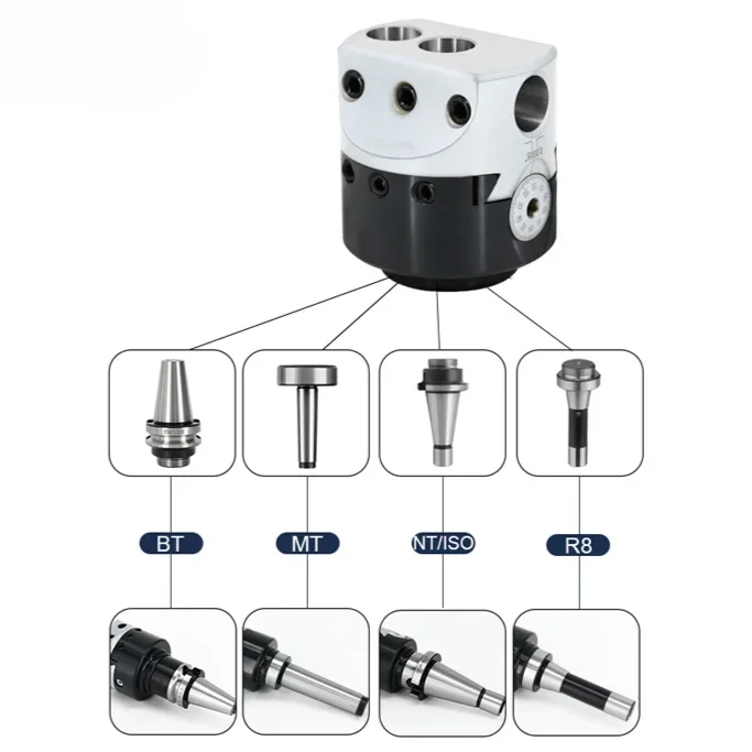 Imagem -06 - Adaptador de Cabeça Aborrecida para Cabeça Aborrecida Suporte para Ferramentas Bt30 Mt2 Mt3 Mt4 C20 C25 Nt30 r8 f1 Comprimento 50 mm 75 mm 1pc