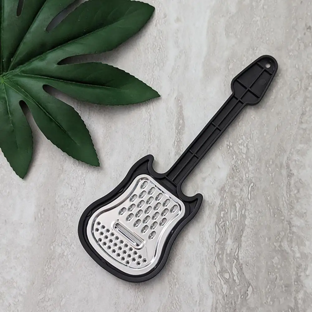 Versatile Kitchen Utensil Guitar-shaped Vegetable Peeler Stainless Steel Melon Planer Ergonomic Handle Multi-purpose Fruit