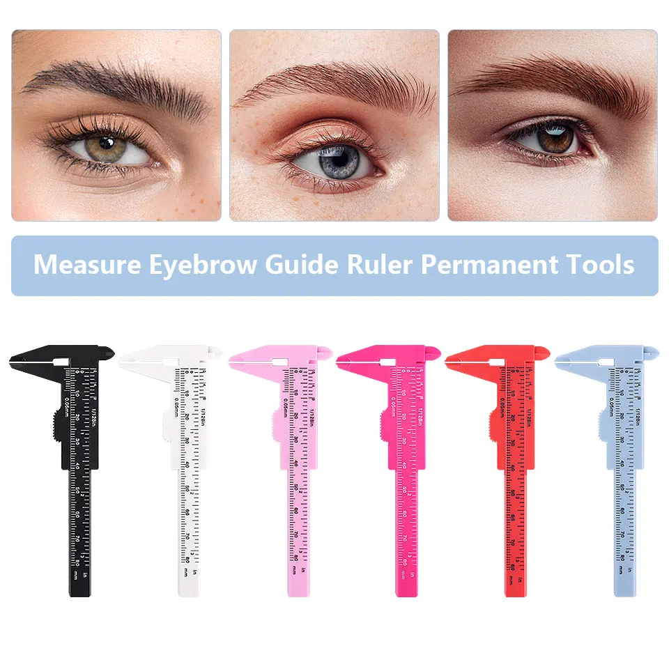 

Digital Electronic Vernier Caliper 80mm Tattoo Eyebrow Ruler Measuring Tool LCD Microblading Micrometer Measurement Means