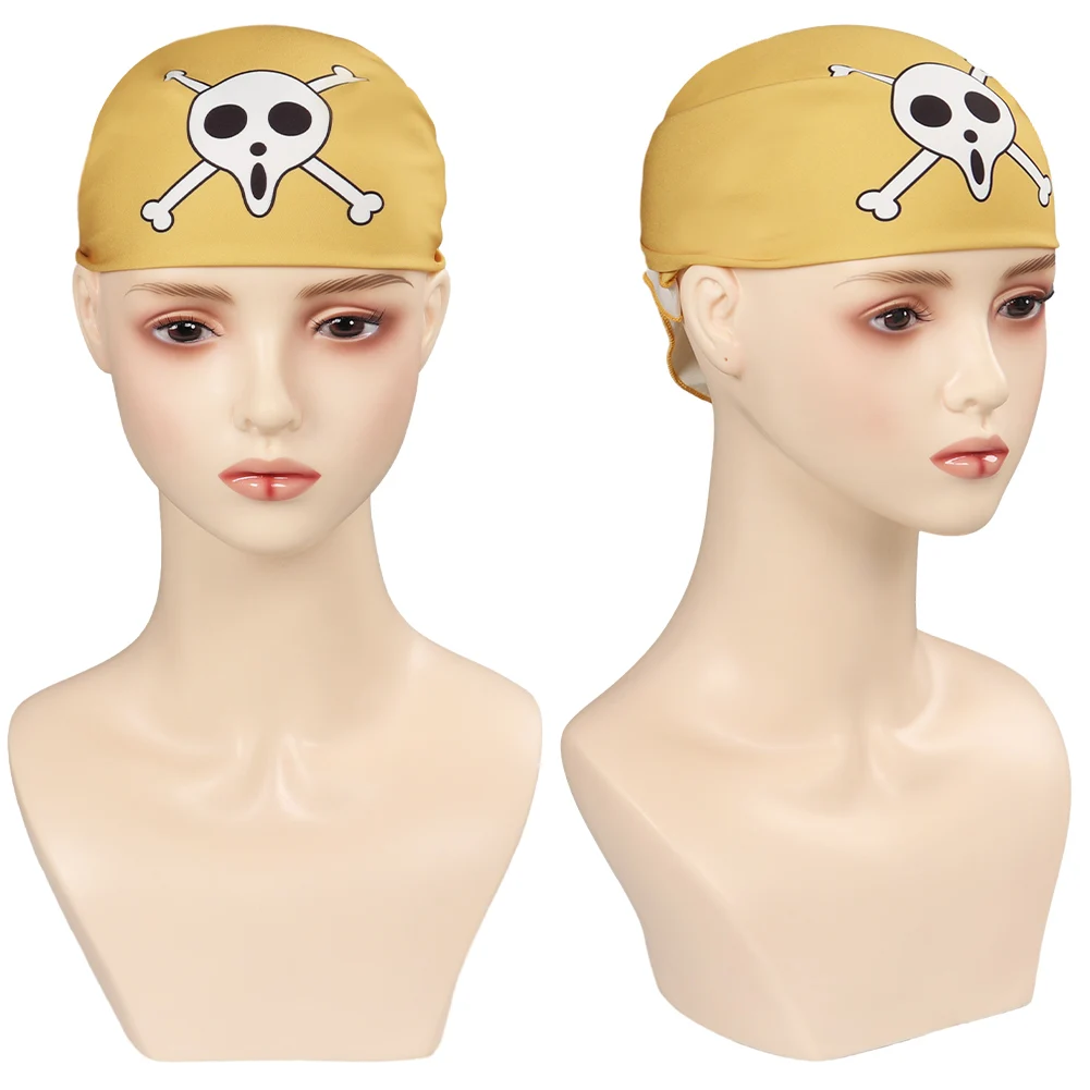 Childhood Usopp Head Scarf Anime Live Action TV One Cosplay Piece Role Play Costume Accessory Adult Kids Pirate Cap Fancy Dress