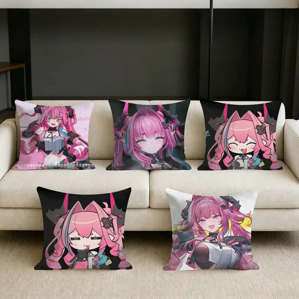 

2K Y-Yvonne Game A-ArknightS-S Square Sofa Pillow Cover Solid Color Living Room Home Decor Cushion Case