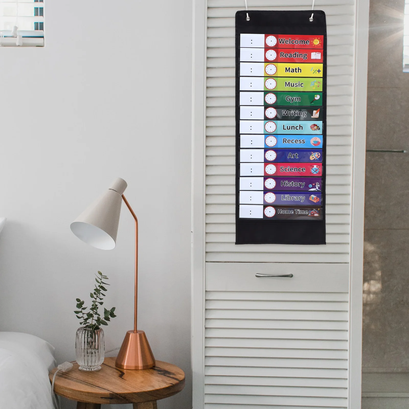 

Schedule Hanging Bag Wall Decoration Daily Planner Oxford Cloth Pocket Chart Organizer
