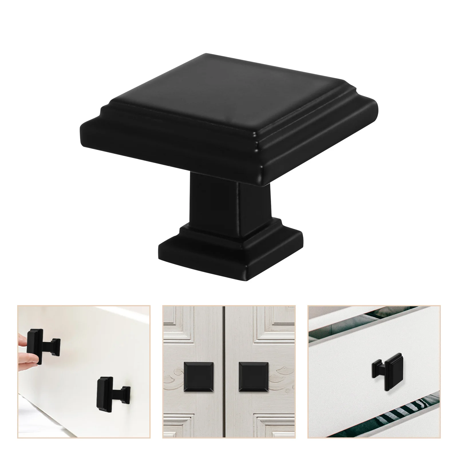 

Drawer Knob Pull Zinc Alloy Modern Cabinet Handle for Kitchen Bathroom Vanity Closet Furniture Hardware Single Hole Installation