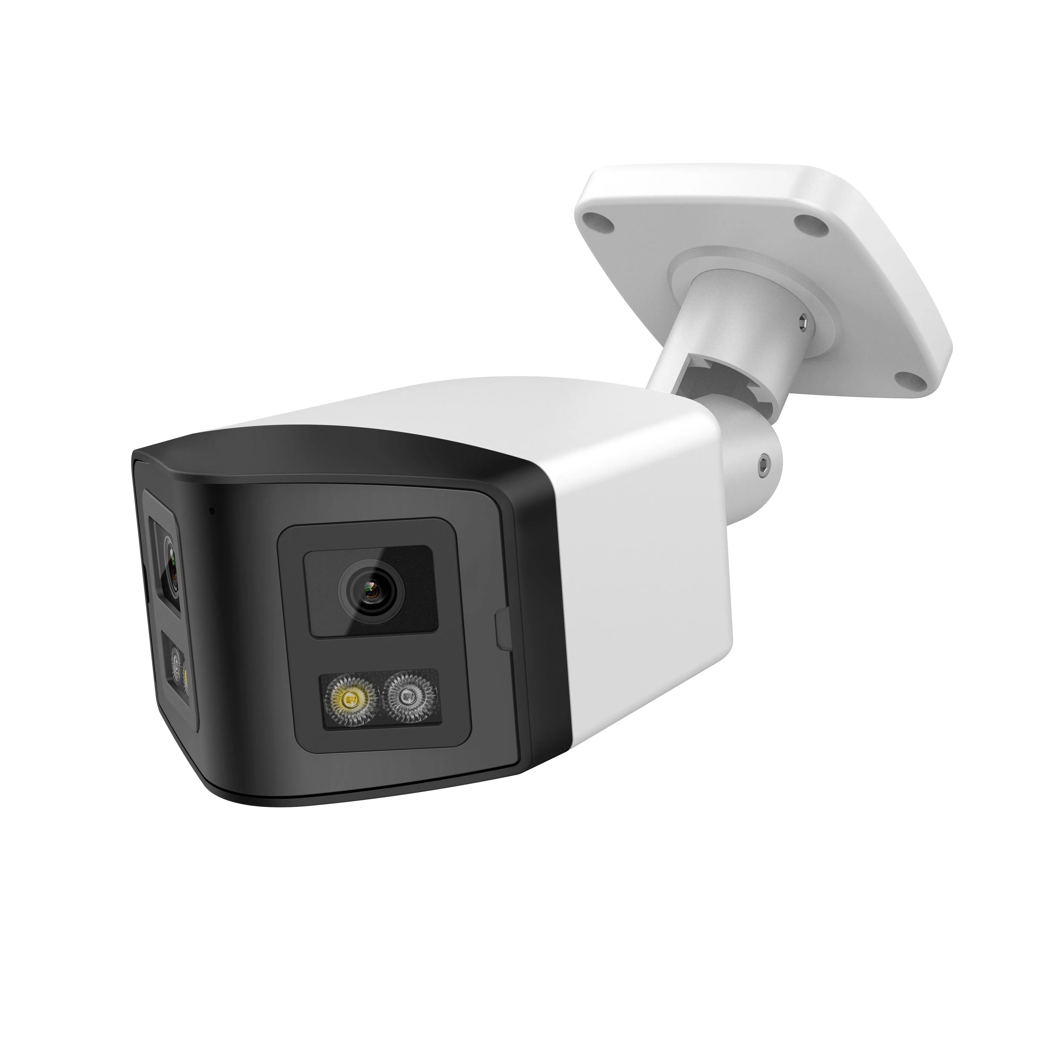 Hikvision Compatible 8MP Dual illumination Panoramic PoE Network Camera 4MP Color Built-in Mic&Speaker SD Slot IP66 Smart H.265+