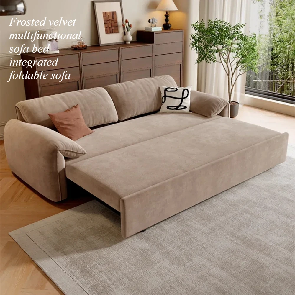 Multifunctional Expandable Sofa Bed Stylish Nordic Design Perfect Living Room Loft Space Comfortable Convertible Sleeper Sofa